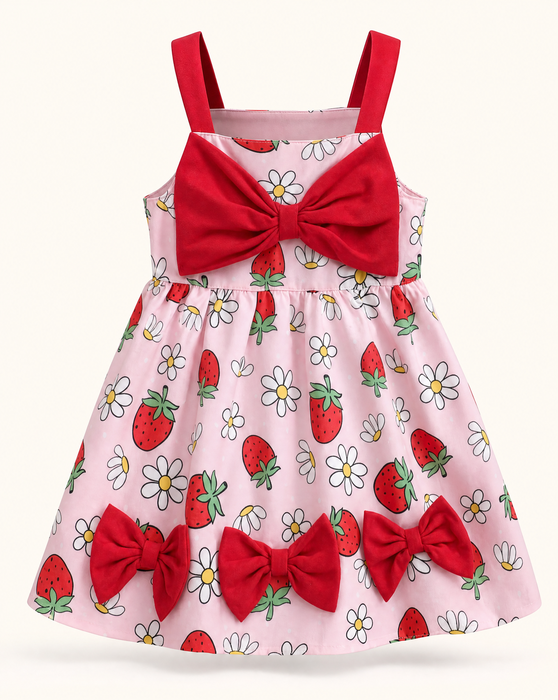 Baby Bow Front Printed Dress