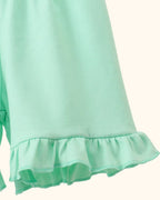 Baby Checkered Ruffle Shorts Set