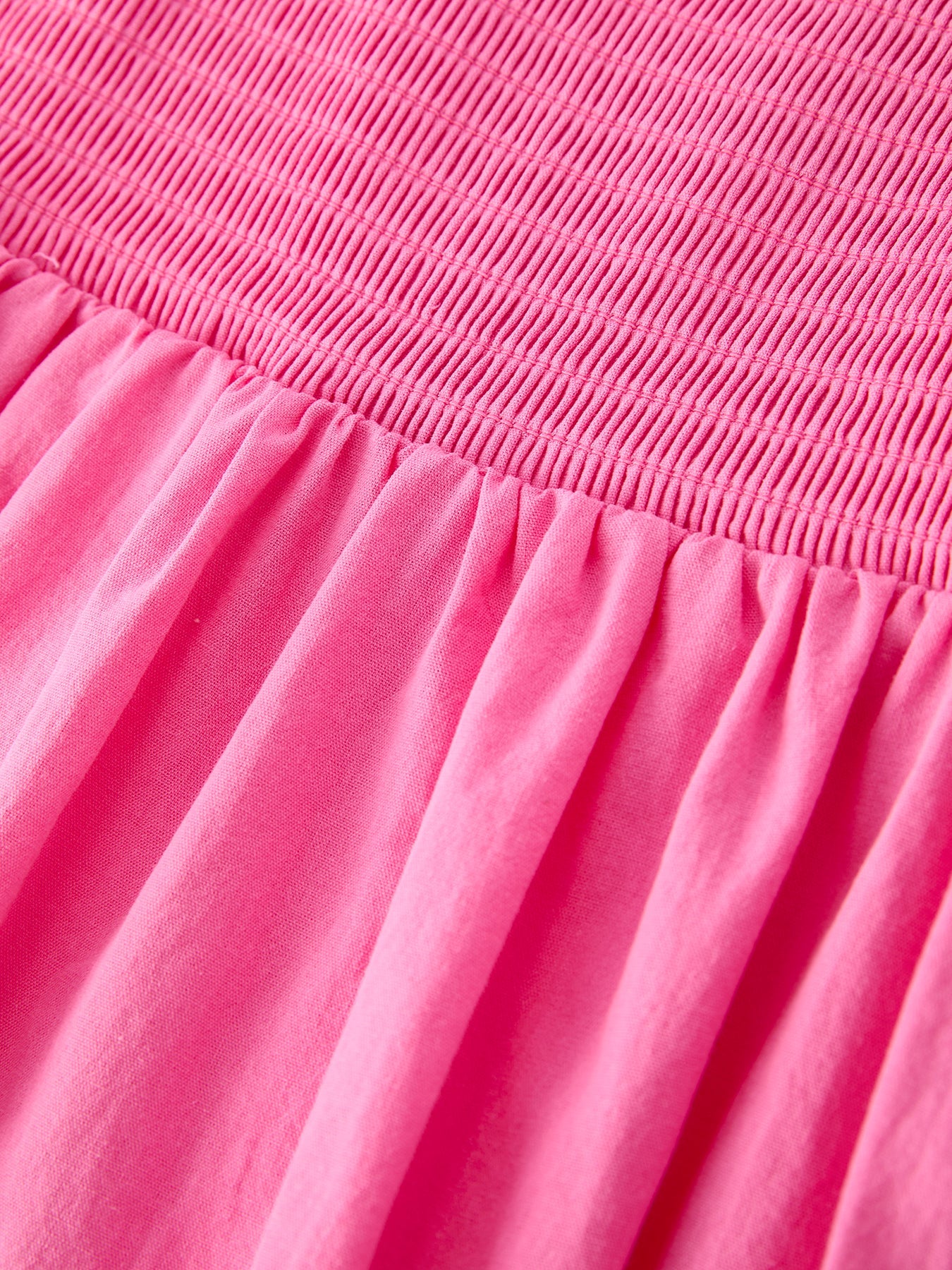 Smocked Eyelet Ruffle Dress