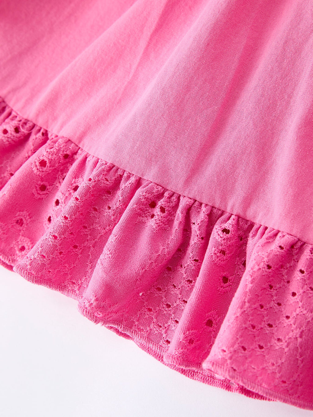 Smocked Eyelet Ruffle Dress