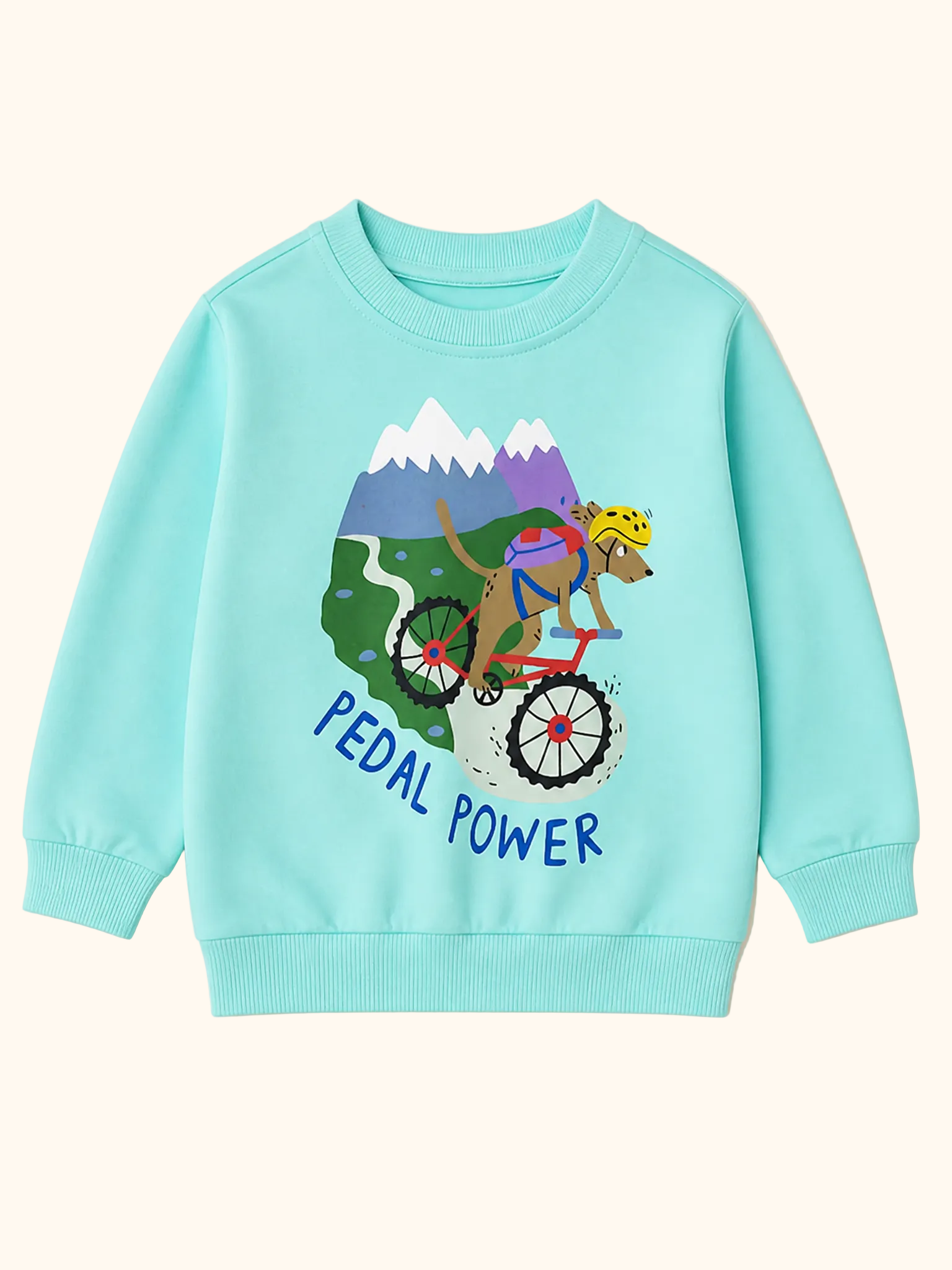 Pedal Power Graphic Crew Neck Sweatshirt