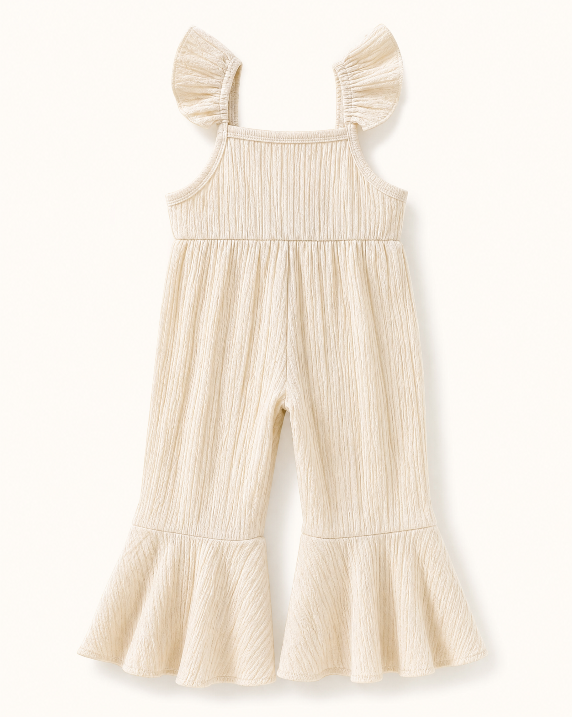 Baby & Toddler Crochet Floral Ruffle Jumpsuit
