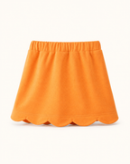 Scallop Hem Bow Skort - Orange