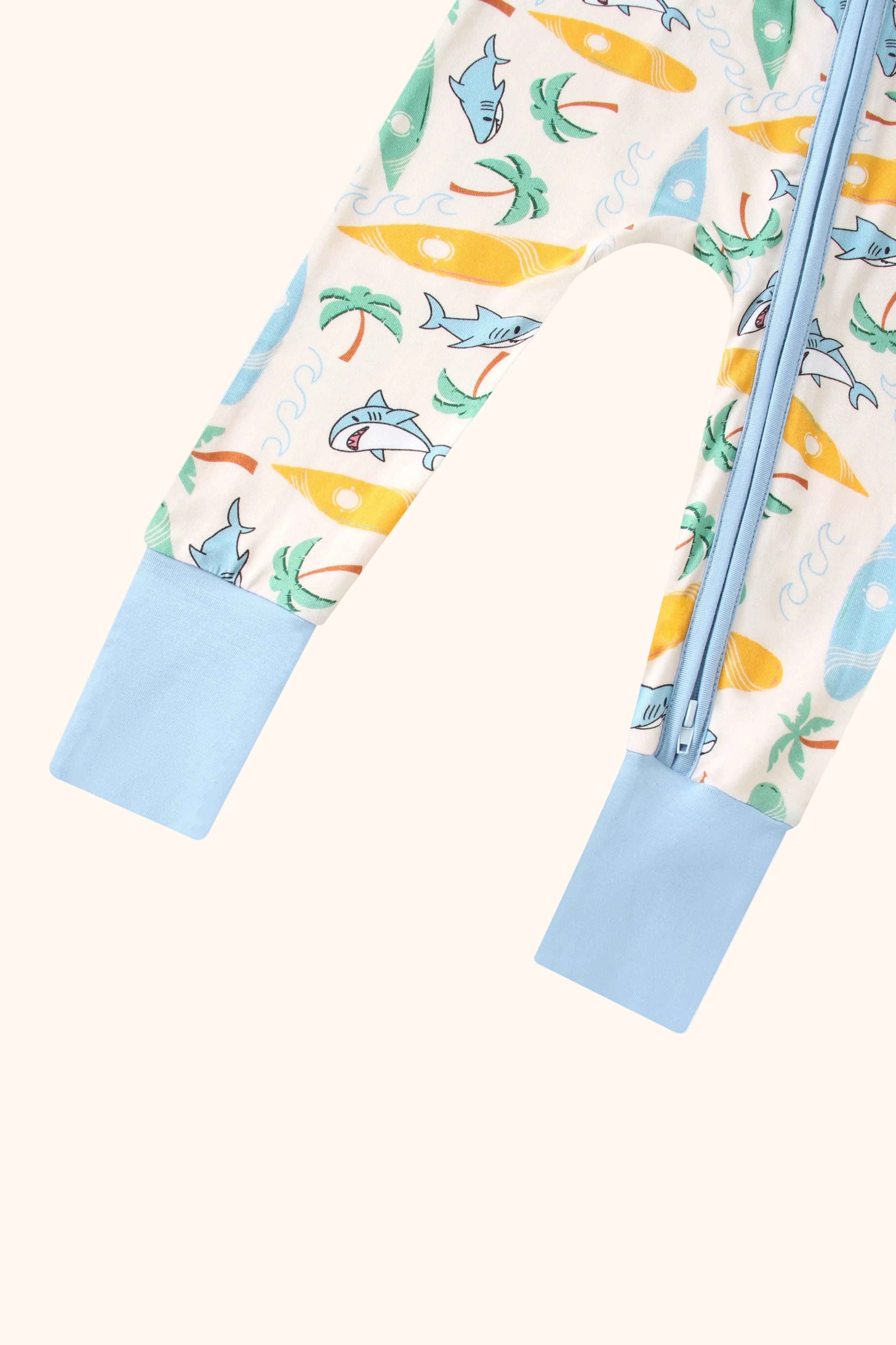 PoshTOT Beach Surf Bamboo Convertible Zippy Romper