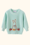 Cable Knit Bunny Sweater - Blue