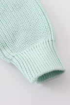 Cable Knit Bunny Sweater - Blue