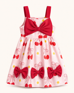 Baby Bow Front Printed Dress