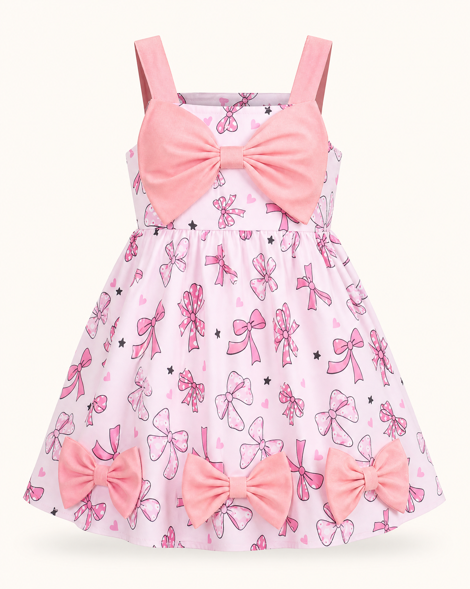 Baby Bow Front Printed Dress