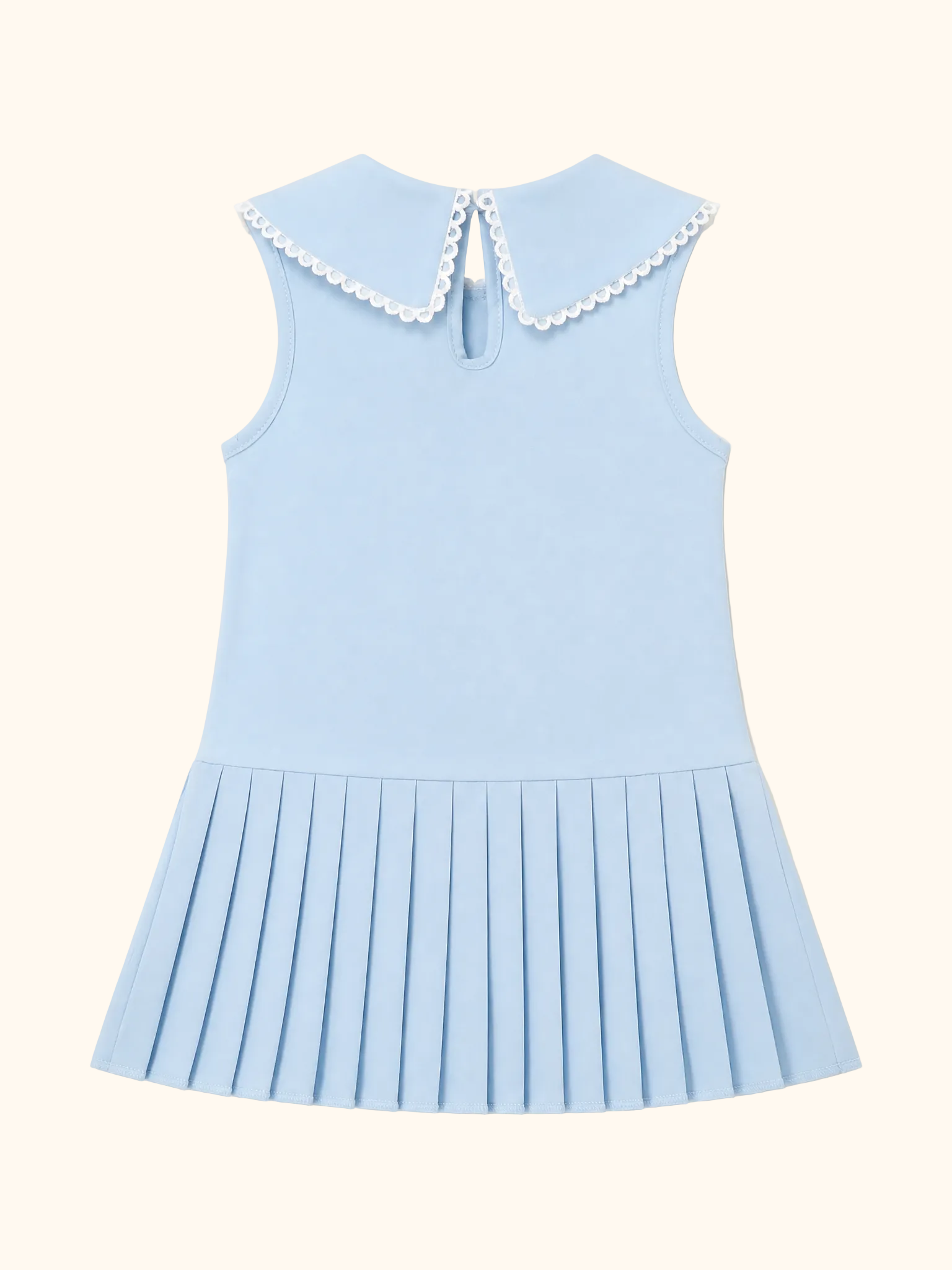 Bow-Accented Pleated Dress