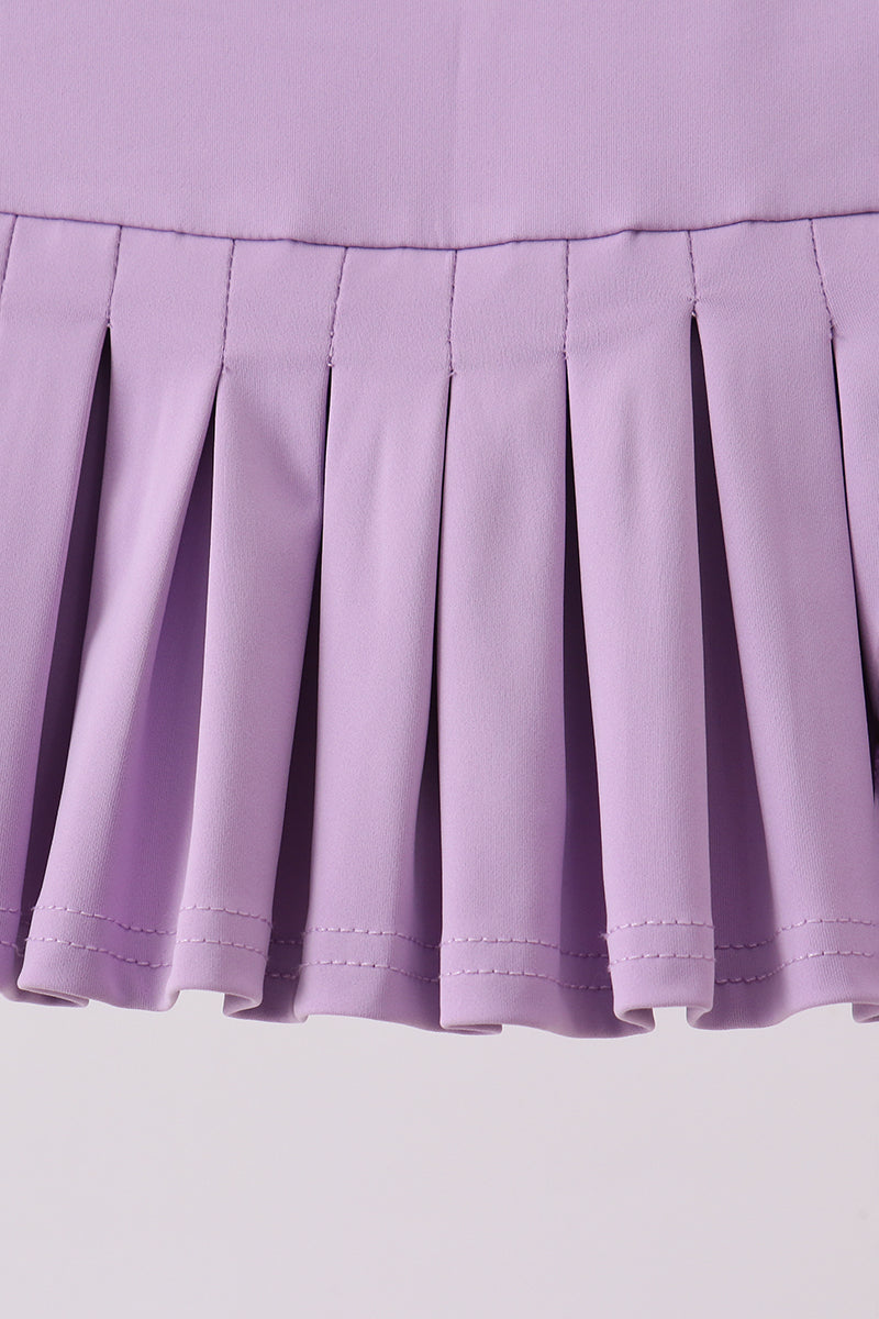 Pleated Tennis Skort - Purple