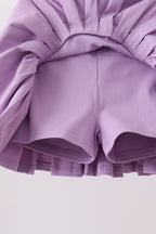 Pleated Tennis Skort - Purple