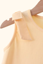 Baby Buttercup Yellow Scalloped Bow Dress