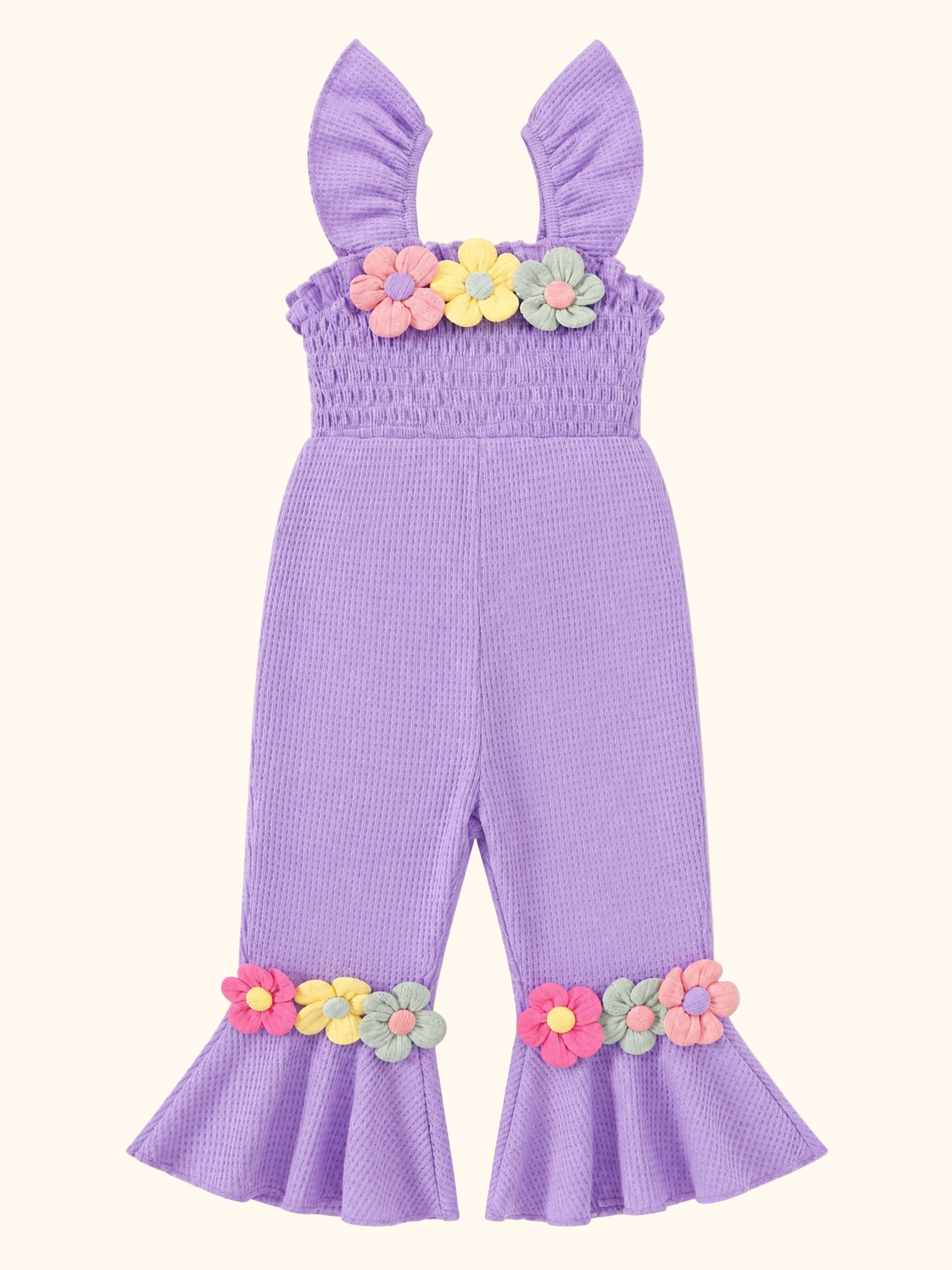 Baby & Toddler Floral Smocked Ruffle Jumpsuit