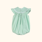 Aqua Daisy Smocked Romper