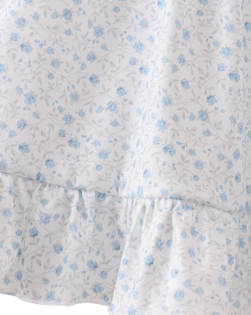 Embroidered Floral Ruffle Shorts Set