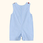 Blue Striped Crawfish Applique Romper