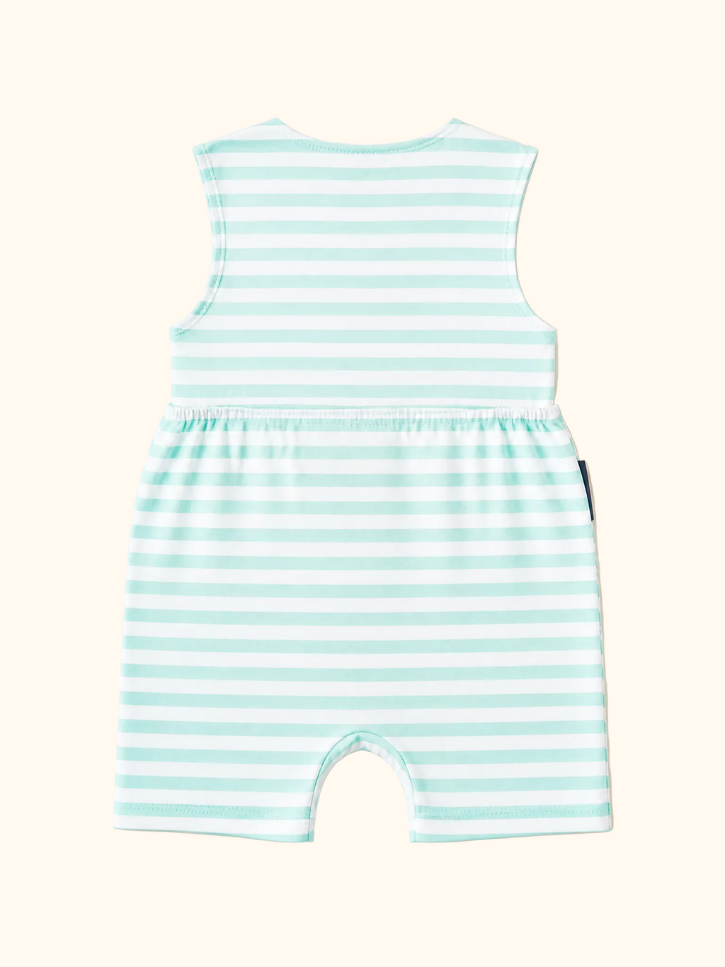 Baby Mint Stripe Under-the-Sea Embroidered Jon Jon
