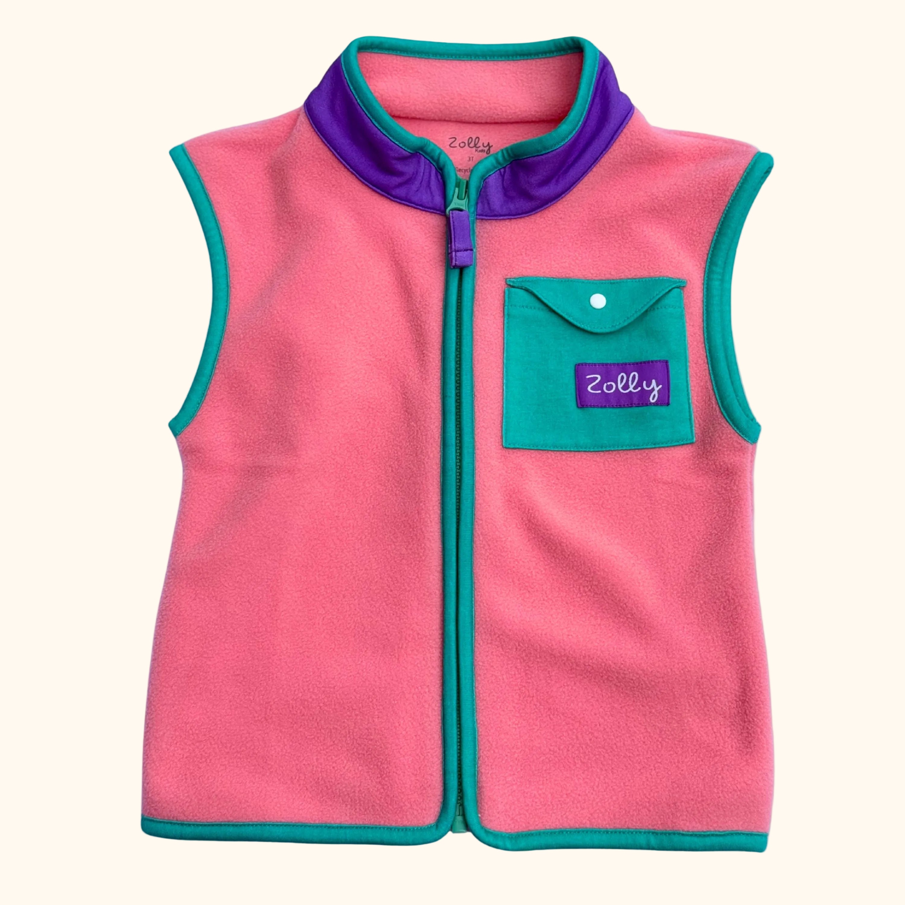 Bubblegum Pop Fleece Vest
