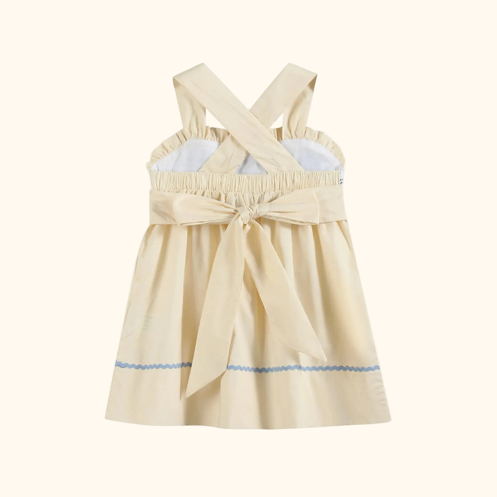 Buttercream Yellow Whale Smocked Dress