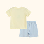 Buttercream Yellow Whale Smocked Shirt and Shorts Set
