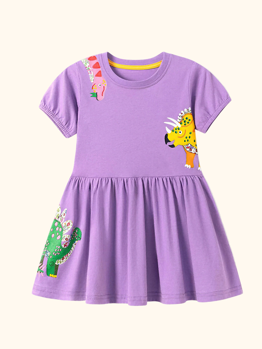 Dinosaur Print Casual Dress