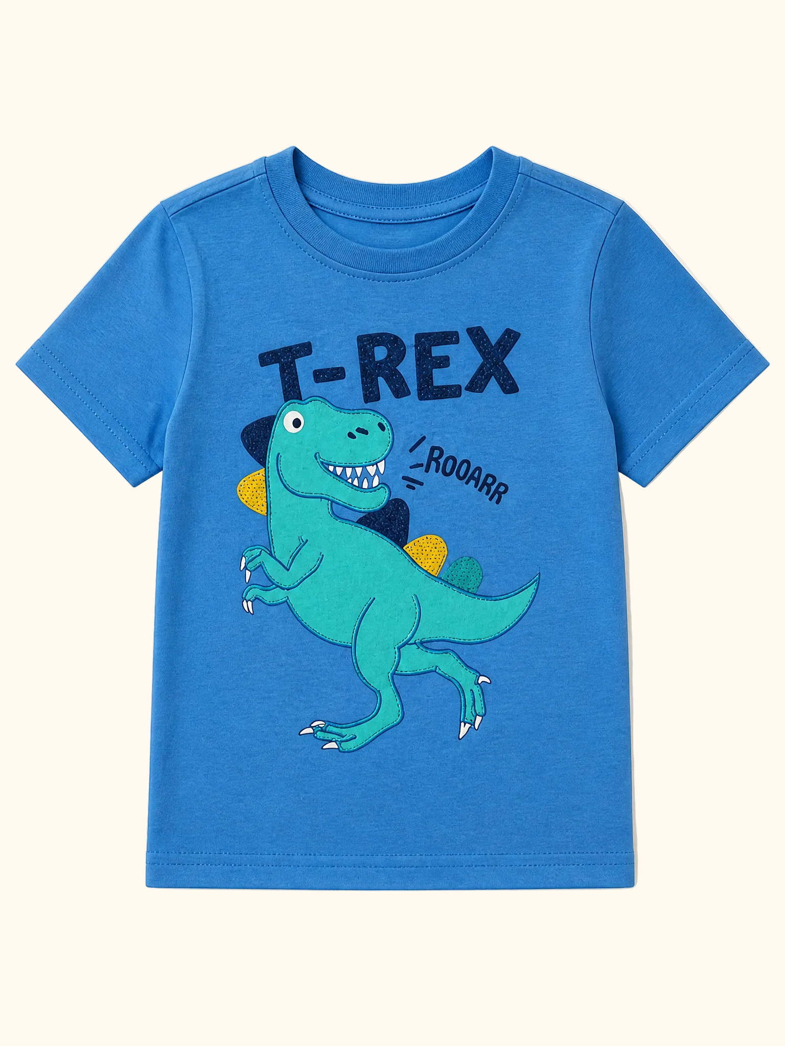 Dinosaur Embroidered Short Sleeve Tee