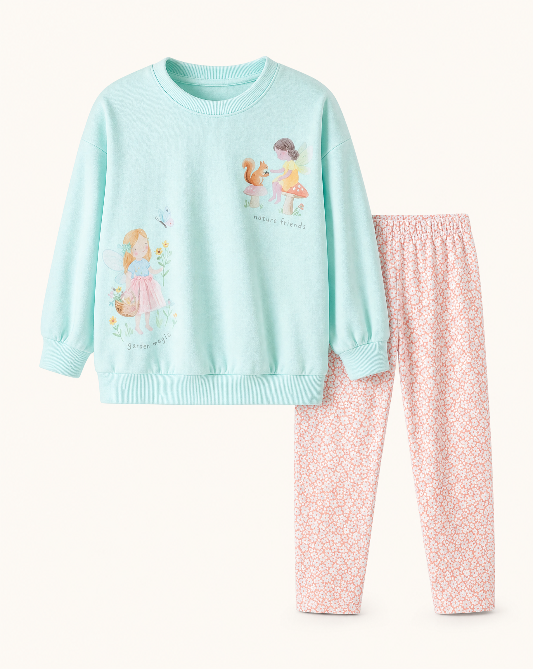 Fairy Graphic Sweatshirt and Pants Set