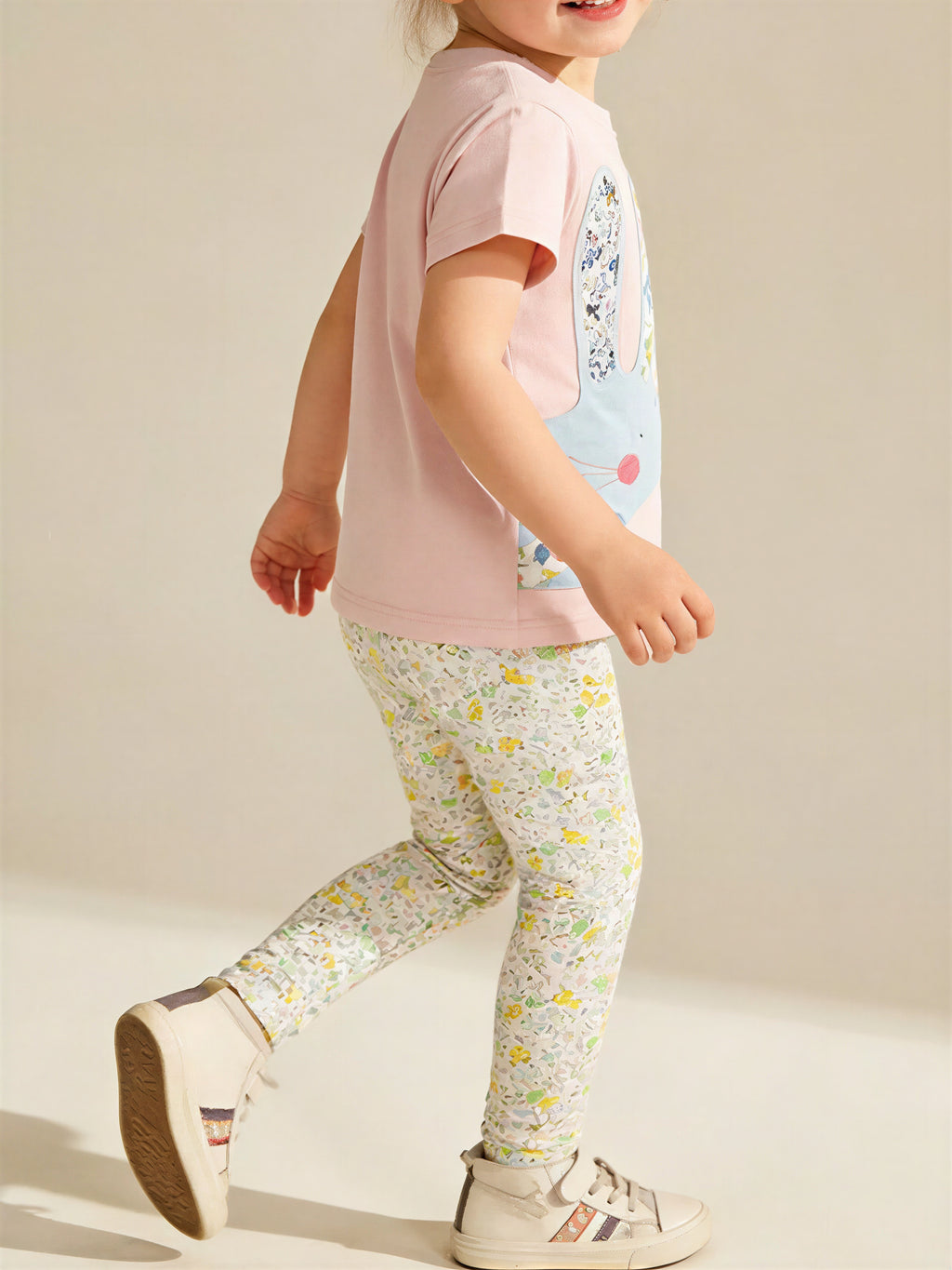 Floral Bunny Top & Pants Set