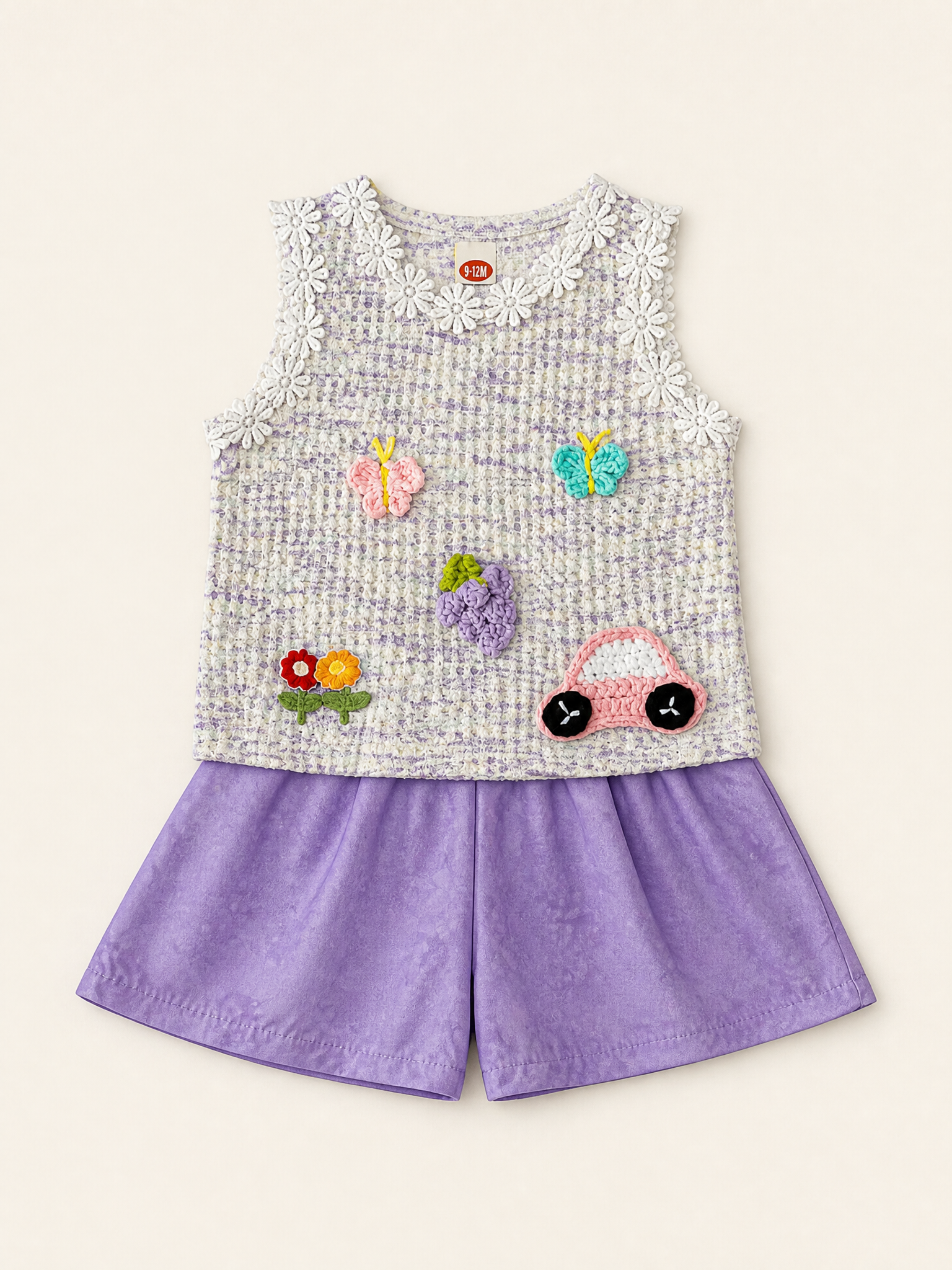Flower Sleeveless Top and Shorts Set