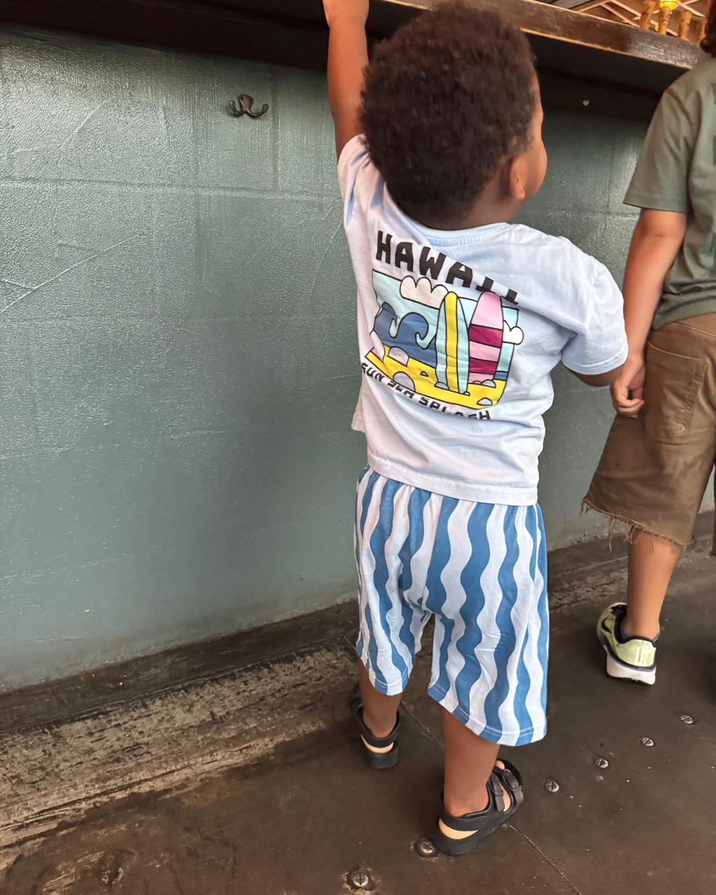 Kids Surf Club Hawaii Graphic Tee and Shorts Set