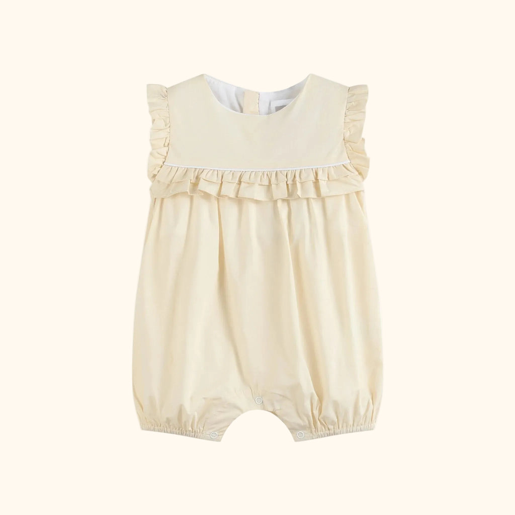 Light Yellow Ruffle Jumper Romper