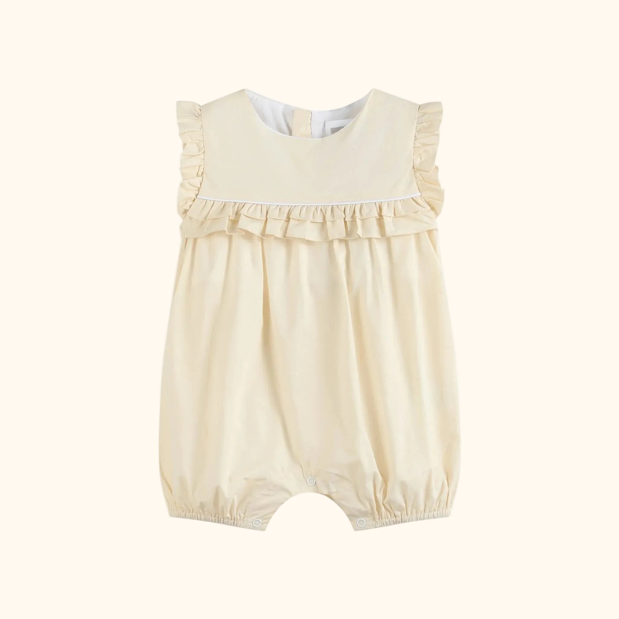 Light Yellow Ruffle Jumper Romper