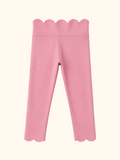 Scalloped Yoga Active Leggings - Lilac