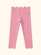 Scalloped Yoga Active Leggings - Lilac