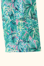 Lily Floral Cold-Shoulder Jumpsuit - Green