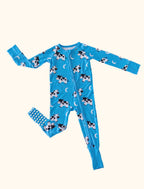 Over the Moon Zipper Bamboo Onesie