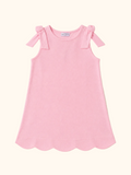 Pink Scalloped Bow Dress