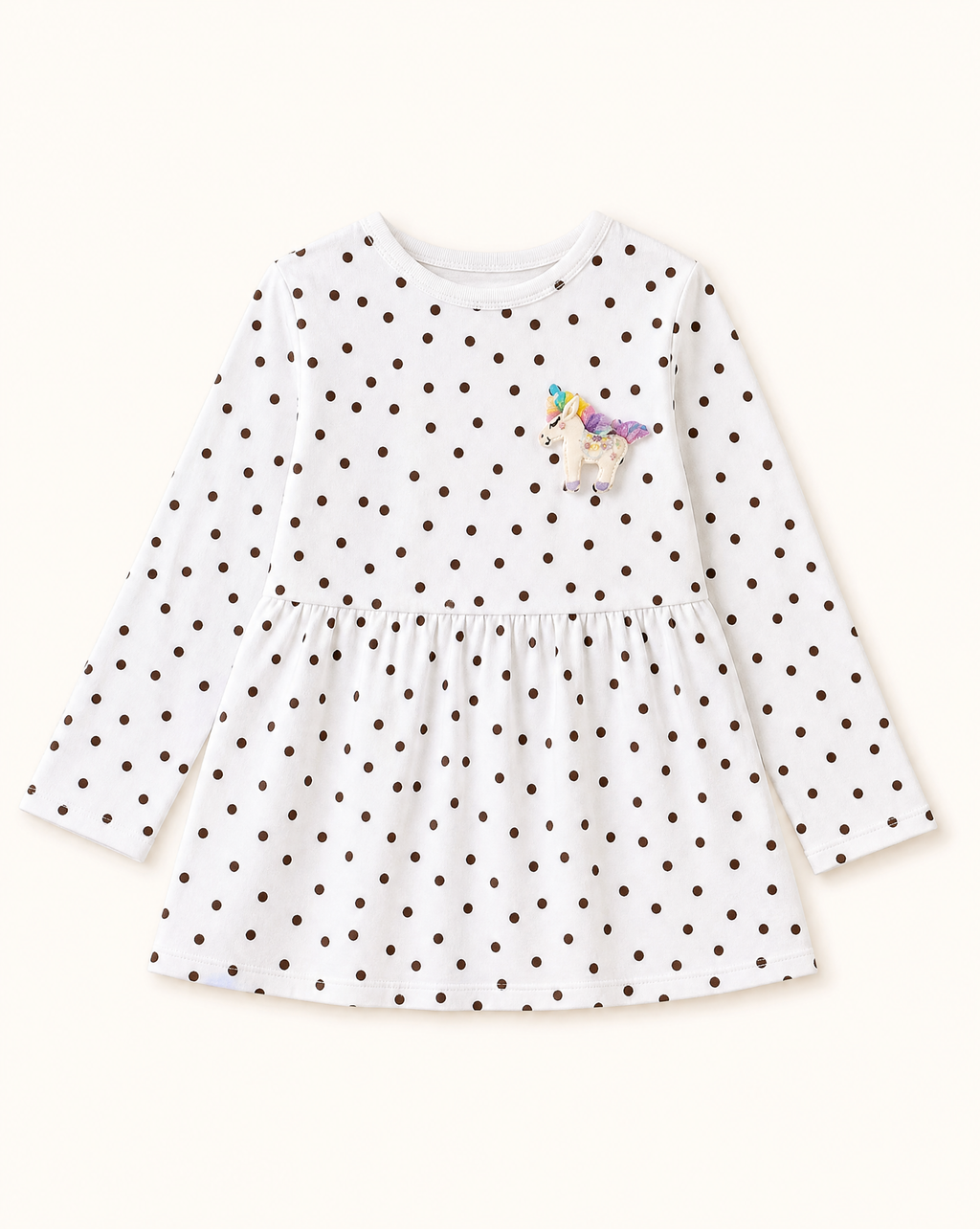 Polka Dot Peplum Top and Solid Leggings Set