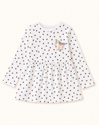Polka Dot Peplum Top and Solid Leggings Set