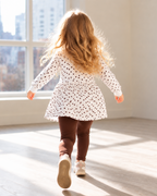 Polka Dot Peplum Top and Solid Leggings Set