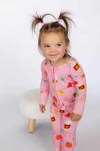 Pumpkin Spice Zipper Onesie