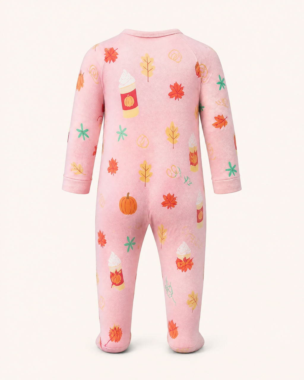Pumpkin Spice Zipper Onesie