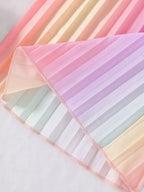 Kids Rainbow Pleated Cami Top & Wide-Leg Pants Set