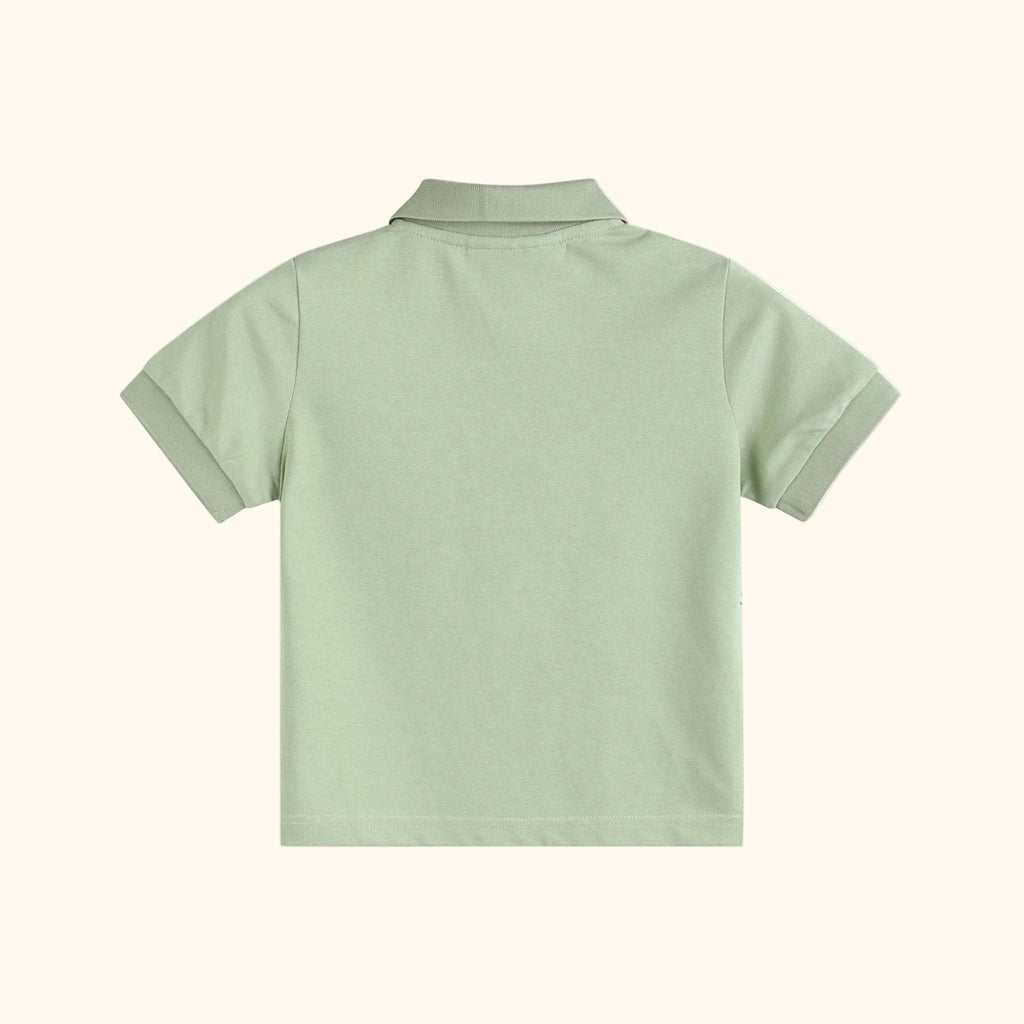 Sage Green Apple Polo Golf Shirt