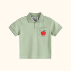 Sage Green Apple Polo Golf Shirt