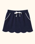 Scallop Hem Skort - Navy