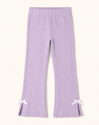 Striped Peter Pan Collar Top & Flared Pants Set