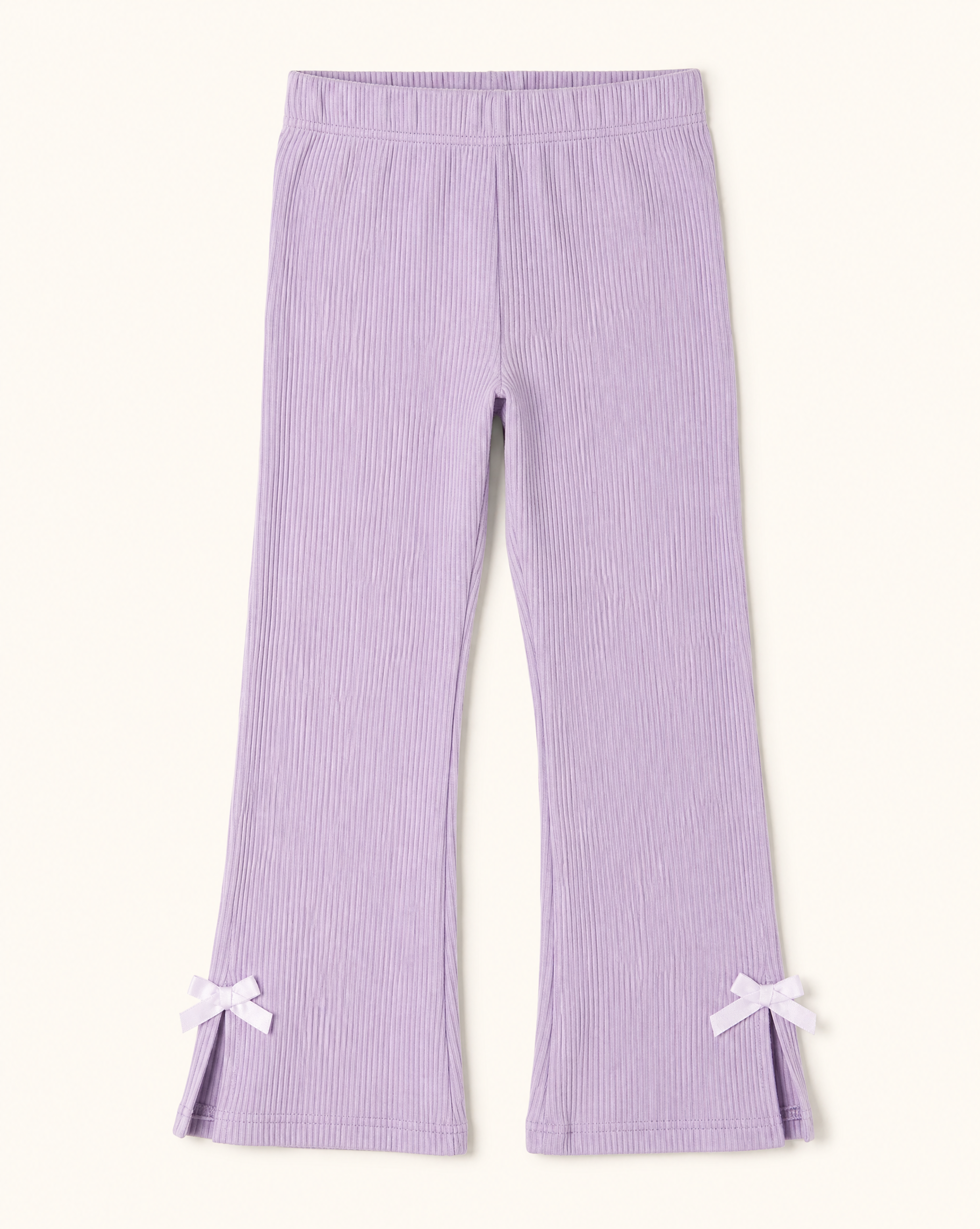 Striped Peter Pan Collar Top & Flared Pants Set