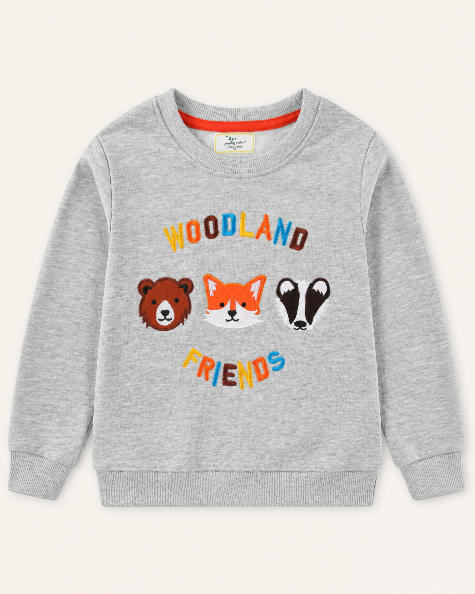 Woodland Friends Embroidered Crewneck Sweatshirt