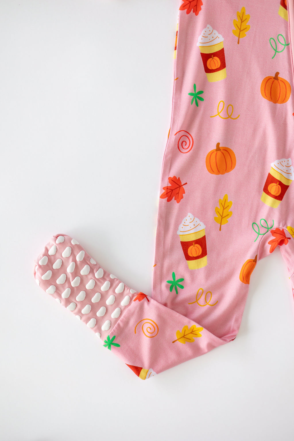 Pumpkin Spice Zipper Onesie